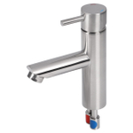 Differnz Kraan Koud/warm kraan recht mat chroom SW705404