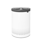 Brabantia Wasbox - 55 liter - kunststof deksel - uitneembare waszak - wit SW767539