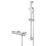 GROHE Grohtherm thermostatische opbouw douchemengkraan met glijstang en regendouche chroom SW656540