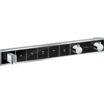 Hansgrohe RainSelect afbouwdeel voor inbouw douchekraan thermostatisch voor 5 functies 66.9x90cm zwart/chroom SW157095