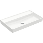 Villeroy & Boch Collaro meubelwastafel 80x47cm zonder overloop zonder kraangat ceramic+ wit SW358329