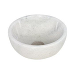 Plieger Mini Round waskom - 26x26x12cm - marmer wit SW732900