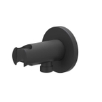 IVY Wandhouder - geïntegreerde wateruitlaat - 1/2 - Mat zwart PED SW1031471