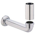 Villeroy & Boch Divers aansluitgarnituur voor urinoir rozet afvoerbochtstuk en buis 15cm chroom 0104612