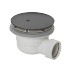 Crosswater Hoge Doorstroom Douchesifon 90mm Ø slate (gunmetal) SW928096