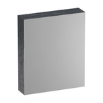BRAUER Impress Deluxe spiegelkast - 60x70x15cm - interne en externe verlichting - 1 rechtsdraaiende dubbelzijdige spiegeldeur Damascus SW720964