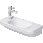 Duravit DuraStyle fontein met overloop 1 kraangat rechts 50x22cm wit SW54121