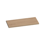 Saniclass Massief eiken wastafelblad 100x46x4cm zonder kraangat Hout Smoked oak SW371803