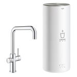 GROHE Red Keukenkraan - hoog - 3 in 1 - u uitloop - l size boiler - chroom SW108062