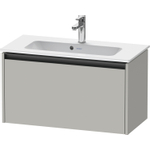 Duravit Ketho 2 wastafelonderbouwkast met 1 lade 68x39x44cm met greep antraciet betongrijs mat SW772178