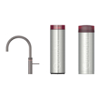 Quooker Fusion Round kokendwaterkraan - draaibare uitloop - PRO3 incl. Cube reservoir - Warm / kokend / bruisend / gefilterd water - Gunmetal SW968467