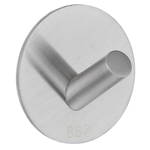 Smedbo Beslagsboden Handdoekhouder - 4.8x4.8x3.2cm - zelfklevend - RVS Geborsteld Edelstaal SW11037