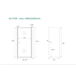 Wiesbaden Between nisdeur 1000 x 2000 x 8 mm nano rookglas/chroom SW373636