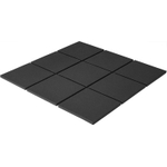 The Mosaic Factory London mozaïektegel - 30x30cm - wand en vloertegel - vierkant - full body - Porselein - mat black (zwart) SW1235300