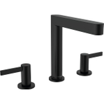 Hansgrohe Finoris wastafelkraan 160 pop-up plug mat zwart SW651013