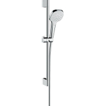 Hansgrohe Croma Select E glijstangset met Croma Select E 1jet handdouche 65cm met Isiflex`B doucheslang 160cm wit/chroom 0605311