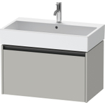 Duravit Ketho 2 wastafelonderbouwkast met 1 lade 78.4x46x44cm met greep antraciet betongrijs mat SW772702