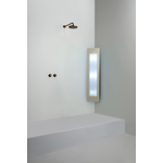 Sunshower Round Medium Plus infrarood + UV licht opbouw incl. installatieset hoek 140x33x25cm Sand White SW769466