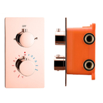 Best-Design Lyon inbouwthermostaat & inb.box 1/2 rosé-mat-goud SW353546