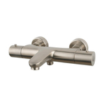 Wiesbaden Caral thermostatische badmengkraan geborsteld staal SW445708