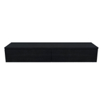 Arcqua Living Onderkast - 180x46x30cm - 2 lades - greeploos - gemelamineerd spaanplaat - oak black SW909443