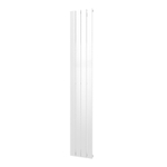 Plieger Cavallino Retto designradiator verticaal enkel middenaansluiting 1800x298mm 614W mat wit 7252960