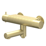 IVY Bond Badthermostaatkraan opbouw - draaibare baduitloop - omstel - Cooltouch - Geborsteld mat goud PVD SW1031088