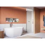 Crosswater Asura Douchedeur - 80cm - draaideur - zonder hendel - gepolijst rvs SW1208551