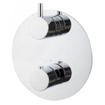 Wiesbaden Caral Rond afbouwdeel inbouwthermostaat 2 weg chroom SW445709