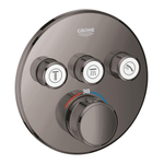 GROHE Grohtherm SmartControl inbouwkraan thermostatisch met omstel voor 3 functies rond hard graphite SW354633