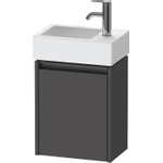 Duravit Ketho 2 wastafelonderbouwkast met 1 deur 36.4x23.8x44cm links, met greep antraciet grafiet mat SW773133