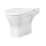 Nemo Spring Ergovita Staand Toilet - 66.5x45x36cm verhoogd - zonder spoelrand - H185cm - zonder zitting en jachtbak - porselein - wit SW288593