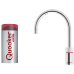 Quooker NL Nordic round kokendwaterkraan opbouw uitloop draaibaar met Combi reservoir Chroom SW3970