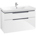 Villeroy & Boch Subway 2.0 wastafelonderkast 98.7x59x44.9cm Wit 1025040
