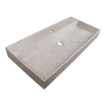 Saniclass Beton meubelwastafel 100x46x11cm zonder overloop 1 wasbak 1 kraangat Beton SW416504