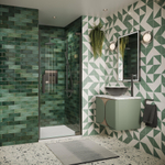 Crosswater Asura Douchedeur - 100cm - draaideur - zonder hendel - leisteen SW1176534