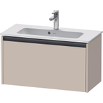 Duravit Ketho 2 wastafelonderbouwkast met 1 lade 68x39x44cm met greep antraciet taupe supermat SW771867