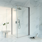 Fortifura Galeria Douchecabine - 80x100x200 - Profiel - veiligheidsglas - anti kalk - Geborsteld Gunmetal PVD SW1224409