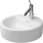 Duravit Starck 1 opzetwastafel 48x48cm 1 krgt overl gesl. wit 0305243