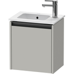 Duravit Ketho 2 fonteinkast met 1 deur 41x29.2x44cm links, met greep antraciet betongrijs mat SW772648