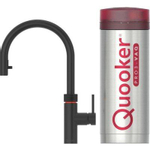 Quooker NL Flex kokendwaterkraan opbouw uitloop draaibaar met uittrekbare uitloop met Pro3 reservoir Zwart SW299642