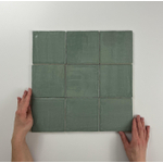 By Goof wandtegel - 13x13cm - 10mm - Vierkant - Jade Glans SW542670