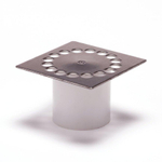 Dyka RVS rooster voor douchesifon 10x10cm 2300132