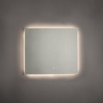 Adema Squared badkamerspiegel 80x70cm met indirecte LED verlichting en touch schakelaar SW238213