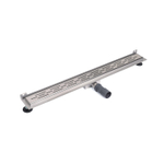 BRAUER Douchegoot - muurflens - 90x7x6.7cm - ondiep - zijuitloop - RVS SW6708