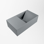 Mondiaz TYNE Fontein - 40x23x12cm - wasbak Links - zonder kraangaten - solid surface - Plata SW1026141