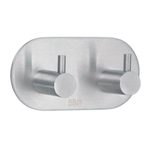 Smedbo Beslagsboden Handdoekhouder - 9.4x4.8x3cm - zelfklevend - RVS Geborsteld Edelstaal SW11003