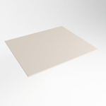 Mondiaz TOP 51 Topblad - 40x51x0.9cm - geschikt voor afdekplaat - Solid surface - Linen SW1020197