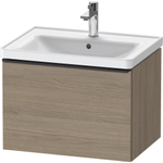 Duravit D-Neo wastafelonderkast 63.4x44x45.2cm 1 lade met softclose Eiken (terra) Mat SW640557