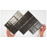 Cifre Ceramica wandtegel - 10x10cm - 8mm - Vierkant - Antraciet glans SW405196